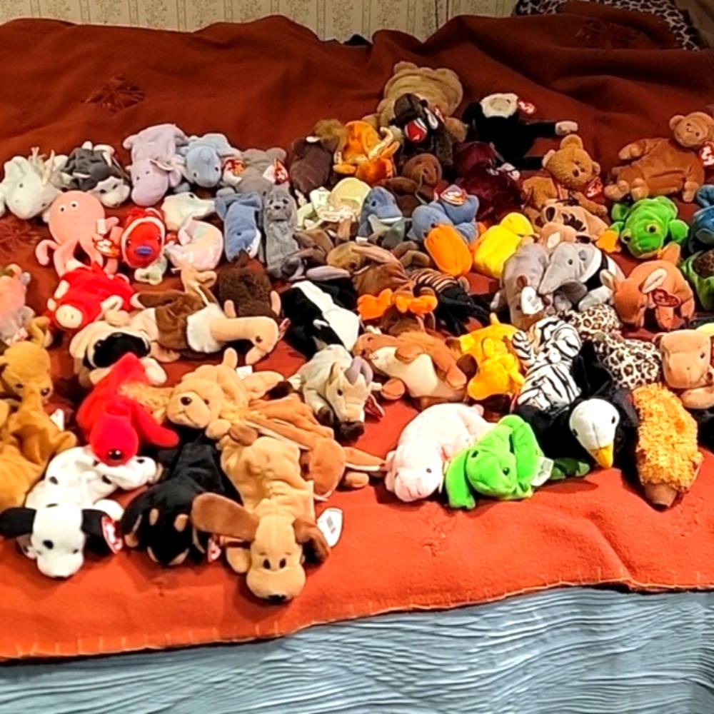 Beanie Baby Bundle, Random Choice A Little Over 4 Lbs.